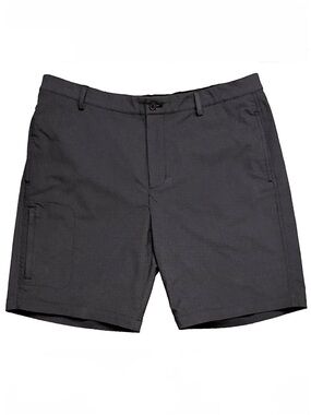 Greg Norman Mens 38 Performance Golf Shorts Dark Gray Stretch Flat Front Wicking